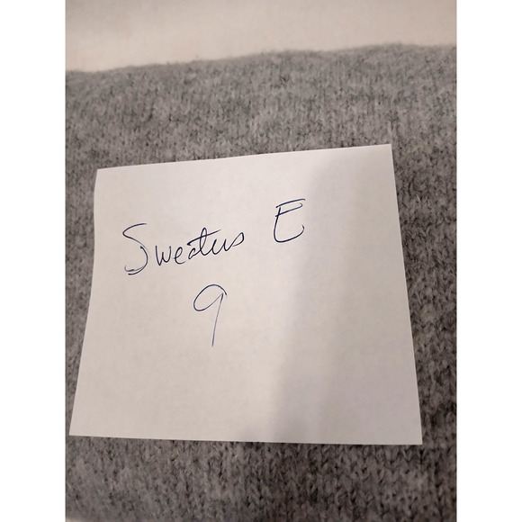 Bulldog Frenchie Dog Sweater Sz S Gray Novelty Long Sleeves Cottage Whymsical - Picture 10 of 10